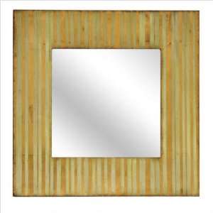  Crestview CVMRA250 Beveled Stripped Square Wall Mirror in 