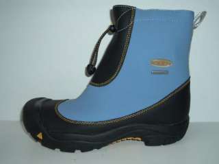 KEEN Waterproof Blue Nubuck Leather Hiking/Rain Boots Boys 6 / Womens 