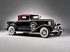 A440 Retro car Auburn 8 98 Cabriolet 1931 black 32x24 P