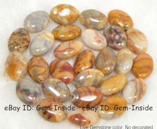 10x14mm oval natural crazy agate loose beads strand 15  