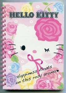 Sanrio Hello Kitty Rose Spiral Notebook Memo #1  