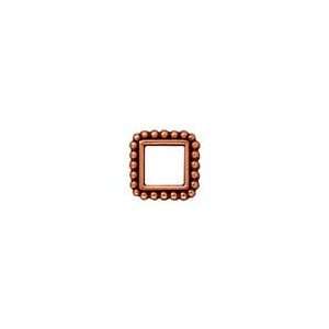 : TierraCast Antique Copper (plated) 6mm Square Bead Frame 12mm Beads 