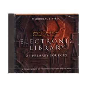 2001 1999 McDougal World History Electronic Library of Primary Sources 