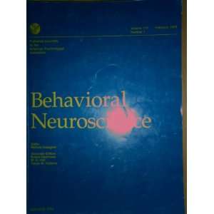  Behavioral Neuroscience (volume 113) Books