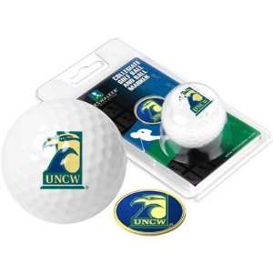  UNC Wilmington Seahawks Logo Golf Ball and Ball Marker 