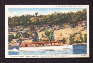 1940s Stroller Boat Ride Painted Rocks Watkins Glen NY  