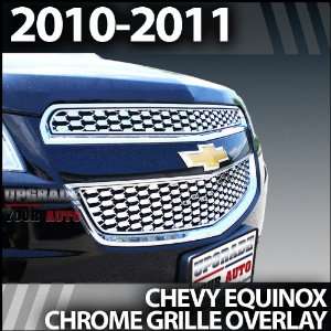  2010 2011 Chevy Equinox 2 Piece Chrome Grille Overlay 