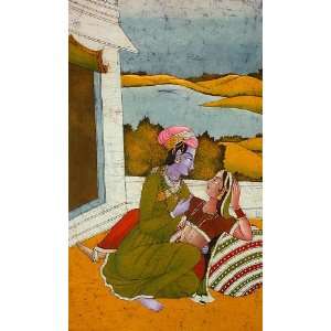 A Rajputana Love Episode   Batik Painting On Cotton