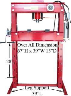 45 Ton Air Hydraulic Floor Shop Press w/ 1 YR Warranty  