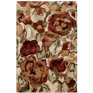  Jaipur Blue Coming Up Roses Antique White   2 x 3 Home 