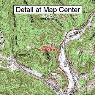 USGS Topographic Quadrangle Map   Lake City, Tennessee (Folded 