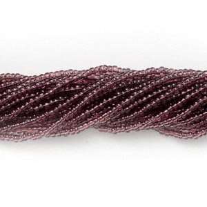  Transparent Purple Seed Bead Sold per hank: Arts, Crafts 