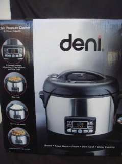 Deni Electric Pressure Cooker 9780 8.5 Quart Capacit Non sticking pot 