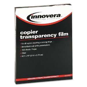 Innovera : Copier Transparency Film, Removable Sensing Stripe, Letter 