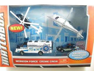 2011 MATCHBOX MISSION FORCE CRIME CREW E ONE MOBILE COMMAND  