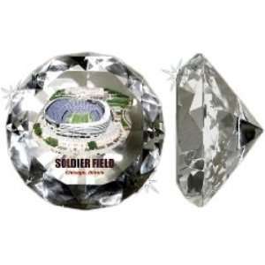  New Soldier Field Crystal Diamond Paperweight Sports 