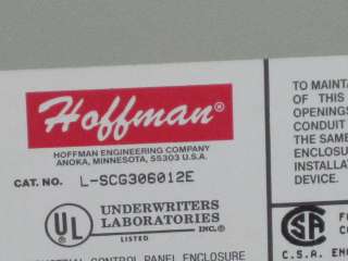 HOFFMAN 24x12x5 SCREW COVER ENCLOSURE L SCG306012E NIB!  