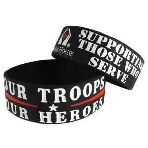  Our Troops Our Heroes Silicone Bracelet for Fisher House 