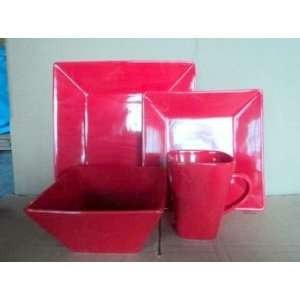  Ceramic ArtTM  Classical Modern Red Ceramic Tableware 4 