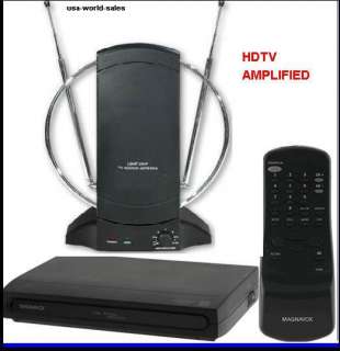 Magnavox Digital to Analog Converter Box + Amlified TV Antenna Package 