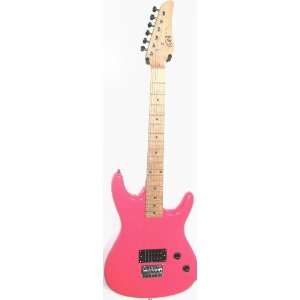   Inch Metallic Pink Electric Guitar Without Pick Guard 