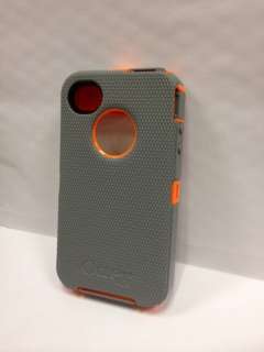   iPhone 4/4S Defender Series Grey/Orange OtterBox NEW In RETAIL Box