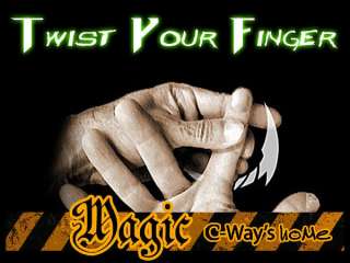 D105 Close Up Magic Street Trick Twist Your Finger +DVD  