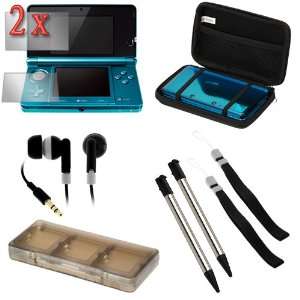   Stylus + Black Stereo Headset with Soft Gel Earbud for Nintendo 3DS