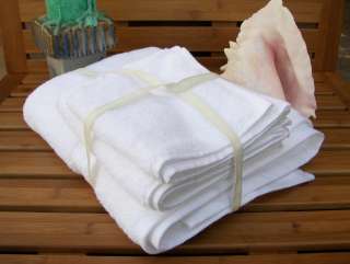 MARTEX COMMERCIAL USE %100 COTTON WHITE BATH TOWELS  