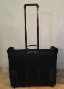 TUMI rolling garment bag luggage black ballistic nylon 22 x 18 