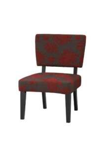 New Taylor Accent Chair   Red, Gray, Black Floral Print  
