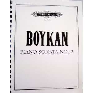  Martin Boykan Piano Sonato No. 2 (Edition Peters No.67513) Martin 