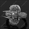 Black swarovski crystal animal elephant bracelets  