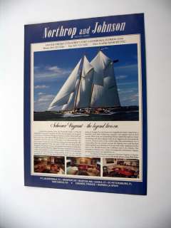 Schooner Vagrant for Sale 106 ft Yacht 1989 print Ad  