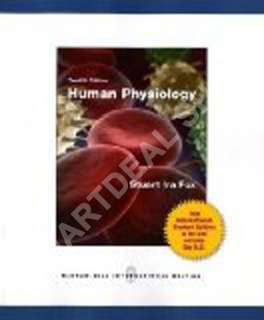 Human Physiology by Stuart Fox / International Edit 12 9780077350062 
