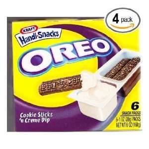 Handi Snacks Oreo Cookie Sticks n Creme, Box of 6 1 oz Snack Packs 