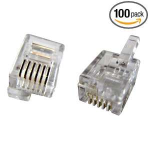  AT6X6DEC Modular Category 3 Plug for Stranded Wire, Non Plenum Cable 
