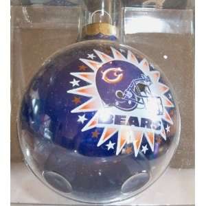  Licensed Blown Glass Chicago Bears Starburst Christmas 