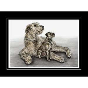  Irish Wolfhound Dog Art   Limited Edition Print: Home 