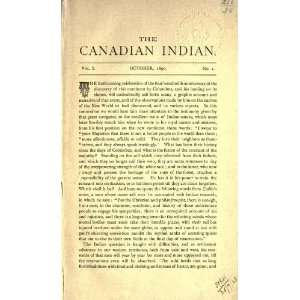  The Canadian Indian: Canadian Indian Research And Aid Society: Books