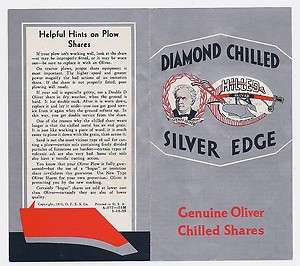 1932 Oliver Diamond Chilled Plow Shares brochure  