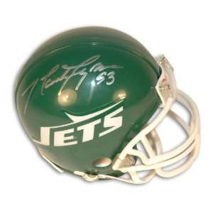  Marty Lyons New York Jets Autographed Mini Helmet: Sports 