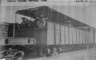 early 1900s photo Mexico Fed. Armored train  