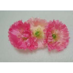  Small 2 Inch Girls Pink Flower Hair Clip Beauty