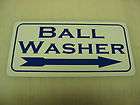 GOLF BALL WASHER Sign course COUNTRY CLUB Tee Green