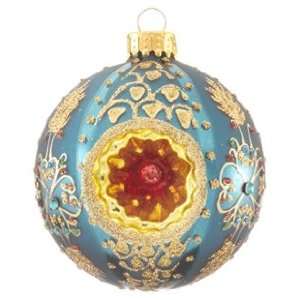  Turquoise Reflective Glass Ball Christmas Ornament: Home 