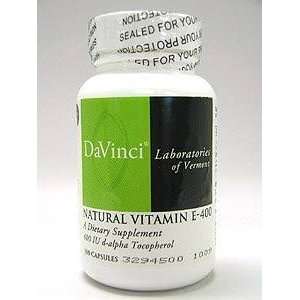  Davinci Labs   Natural Vitamin E 400 100 caps Health 