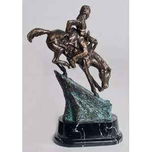  Remington Mountain Man Brass Statue 