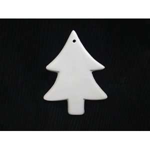  bisque unpainted 04 176 plain smooth tree ornament 4 Everything Else