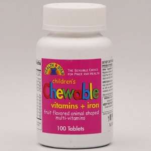  Vitamins with Iron Chewable Tablets   Model 86667   Btl of 